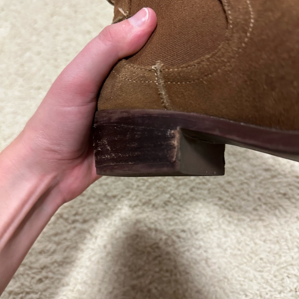 Steve Madden Brown Suede Ankle Boots - Picture 5 of 11